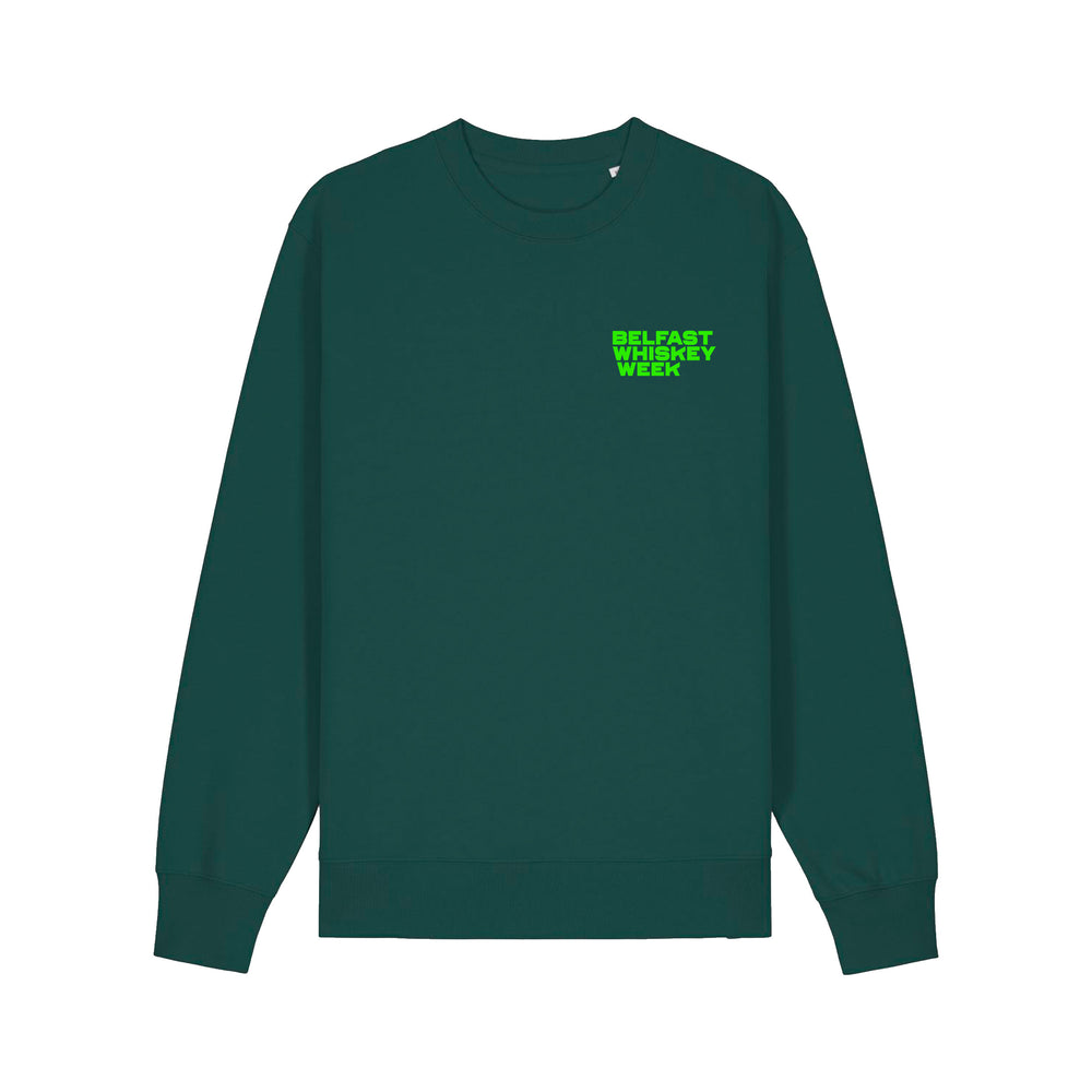 Green Belfast Whiskey Week Sweater